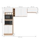 Cozinha Compacta Nassau Carvalho Branco