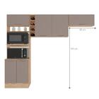 Cozinha Compacta Nassau Carvalho Branco