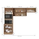 Cozinha Compacta Nassau Carvalho Branco