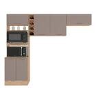 Cozinha Compacta Nassau Carvalho Branco