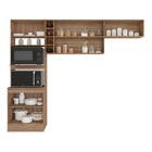 Cozinha Compacta Nassau Carvalho Branco