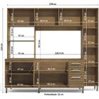 Cozinha Compacta New Urban 7 Portas 3 Gavetas Freijó/off Whit