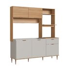 Cozinha Compacta Nicole 1,8m Com Espaço Para Forno E Microond