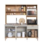 Cozinha Compacta Nicole 1,8m Com Espaço Para Forno E Microond