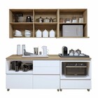 Cozinha Compacta Nuestra Cosas 4 Portas 5 Gavetas Ripado 100%