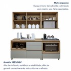 Cozinha Compacta Nuestra Cosas 4 Portas 5 Gavetas Ripado 100%