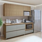 Cozinha Compacta Nuestra Cosas 4 Portas 5 Gavetas Ripado 100%