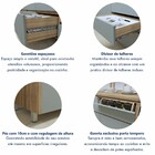 Cozinha Compacta Nuestra Cosas 4 Portas 5 Gavetas Ripado 100%