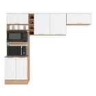 Cozinha Compacta Oakland Carvalho Branco