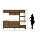 Cozinha Compacta Paola Pa8000r 8 Portas 2 Gavetas