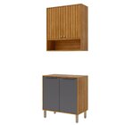 Cozinha Compacta Para Área Goumet Divina Cinamomo/titânio