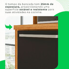 Cozinha Compacta Para Cooktop 5 Bocas 5 Peças 12 Portas 2 Gav