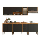 Cozinha Compacta Para Cooktop 5 Bocas 5 Peças 12 Portas 2 Gav