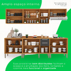 Cozinha Compacta Para Cooktop 5 Bocas 5 Peças 12 Portas 2 Gav