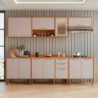 Cozinha Compacta Para Cooktop 5 Bocas 5 Peças 12 Portas 2 Gav