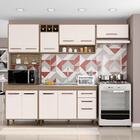 Cozinha Compacta Para Pia 4 Peças Newark Carvalho Off-white