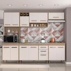 Cozinha Compacta Para Pia 5 Peças Munique Carvalho Off-white