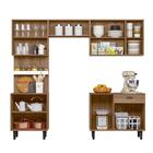 Cozinha Compacta Pepper 10 Portas 1 Gaveta Carvalho Rústico/o