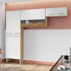 Cozinha Compacta Pequena 8 Portas Freijó