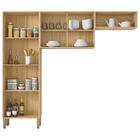 Cozinha Compacta Pequena 8 Portas Freijó