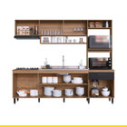 Cozinha Compacta Pequena Antonela 245 Cm Armário Aéreo Balcão