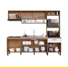 Cozinha Compacta Pequena Antonela 245 Cm Balcão Pia Armário A