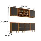 Cozinha Compacta Pérola 01 Sallêto Cinamomo Grafite