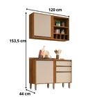 Cozinha Compacta Pérola 02 Sallêto Cinamomo Off White