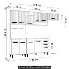 Cozinha Compacta Pia 120cm Emily Freijó/ripado/off Acetinado
