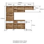 Cozinha Compacta Pimenta 5 Portas 2 Gavetas Naturalle/branco