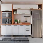 Cozinha Compacta Pimenta 9 Portas 2 Gavetas Freijó/branco 913