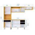 Cozinha Compacta Poquema 3 Peças Vanessa