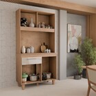 Cozinha Compacta Primavera 4 Portas 1 Gaveta Canelato Rústico