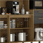 Cozinha Compacta Quartzo 7 Portas 2 Gavetas Cinamomo/grafite