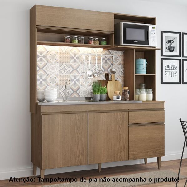 Cozinha Compacta Rebeca 153cm 03 Portas E 02 Gavetas 010 Solu