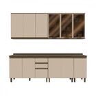 Cozinha Compacta Reflecta 12 Portas 2 Gavetas Com Vidro 100%