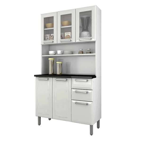 Cozinha Compacta Regina – Itatiaia Aço - Branco Neve