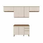 Cozinha Compacta Requinte 8 Portas 2 Gavetas Nature/areia - H