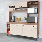 Cozinha Compacta Retro 182 Cm Com Tampo Cc97 Fell