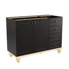 Cozinha Compacta Retrô 4 Peças Preto/marfim