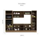 Cozinha Compacta Safira 13 Pt 3 Gv Capuccino E Avelã