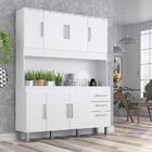 Cozinha Compacta Sagitario 1,44m 7 Portas 3 Gav