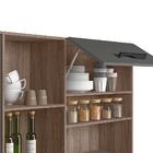 Cozinha Compacta Salsa 6 Portas 2 Gavetas Carvalho Nature/chu