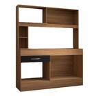 Cozinha Compacta São Paulo 4 Portas 1 Gaveta Cinamomo/preto -