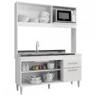 Cozinha Compacta Sara 4 Portas 1 Gaveta Branco - Soluzione