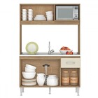 Cozinha Compacta Sarah S/t 123cm C/nicho P/micro Cc14-carvalh