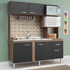 Cozinha Compacta Sevilha 165 Cm Balcão Pia Armário Nicho Forn