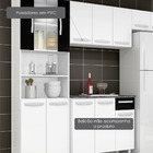 Cozinha Compacta Sheila Com Porta De Vidro Paneleiro Duplo Ar