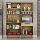 Cozinha Compacta Siena 6 Portas 1 Gaveta Carvalho - Sallêto M