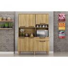 Cozinha Compacta Siena 6 Portas 1 Gaveta Carvalho - Sallêto M